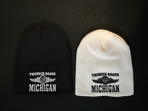 TRM Embroidered Black / White Beanie - Image 2